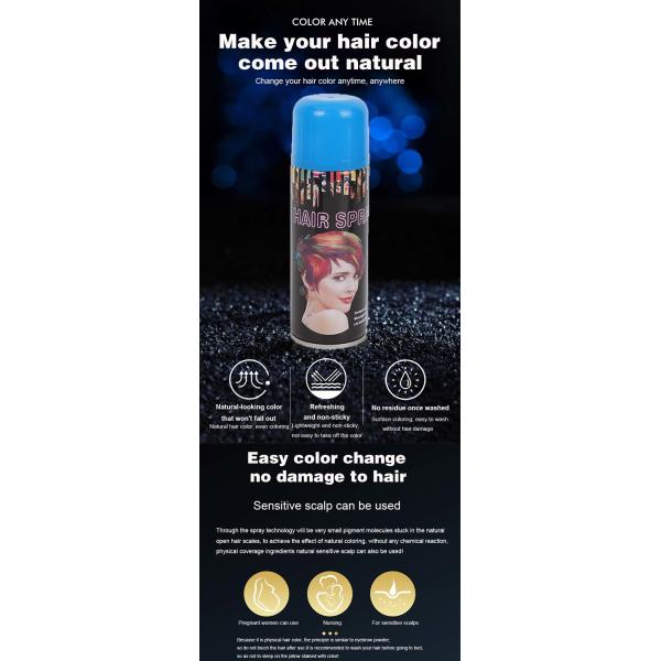 Popular Party Supply 250ml Temporary Glitter Hair Spray Magic Colorful Hair Spray