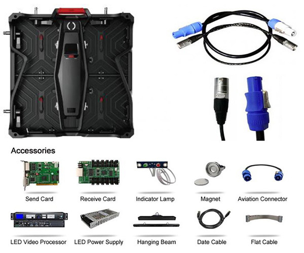 HD Outdoor Rental LED Display P3.91 rgb Lightweight Nationstar Light LED Panel