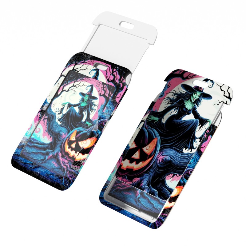 Casual Halloween Work Identity Badge Holder with Printed Logo and Lanyard Festival Auto Industry Specific ID Card Holder