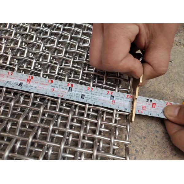 20mm Opening Wire Screen Mesh Aluminum Crimped For Pig Raising