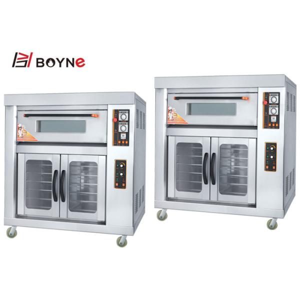 Commercial Bakery Equipment One Layer Two Trays Gas Bakery Oven With Proofer