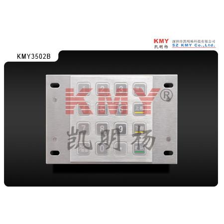 FCC Interactive Kiosk Metal Keypad 87.5×91.5mm Cash Machine Pin Pad
