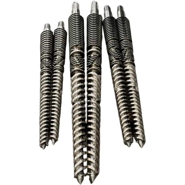 Calentamiento eléctrico Conical de doble tornillo de barril 38CrMoAlA 2-4mm Bimetálico