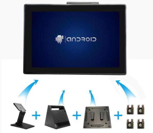 Vesa Mount All In One Touchscreen PC Wall Computer With CPU J6412 Fanless For Embedded Terminal