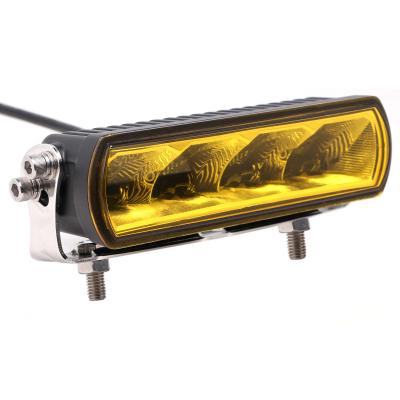 6 Inch 20W Slim LED Work Light Bar Amber Fog Drive Lamps For Offroad Trucks Boat ATV 4x4 4WD Marine Trailer Driving Barr