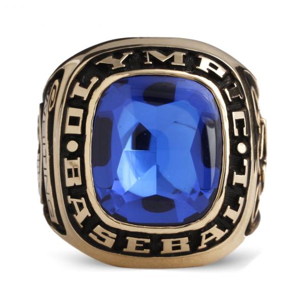 High Quality Custom Men's National Baseball Championship Rings for Youth with Display Case