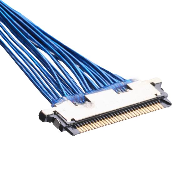 lvds 15 pin connector cable High Data Rate Transfer Micro Coax LVDS LCD Cable 20345-015T-32R