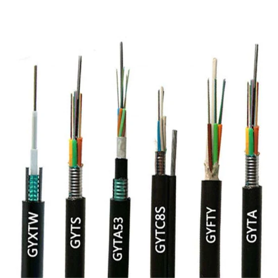 PE Sheath 6 Core - 24 Core Armored Optical Cable Single Mode GYXTW GYTS GYTA53