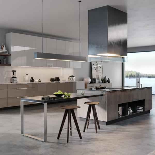 Good-looking Italian Kitchen Cabinet Set Furniture for Villa/Apartment Door Material