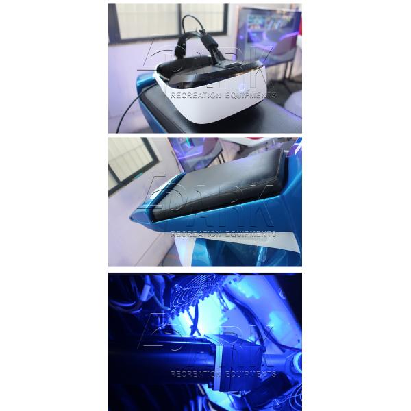 9D Virtual Reality Crazy Motorbike Car Driving Simulator Machine With Sheet Metal Fiberglass Material