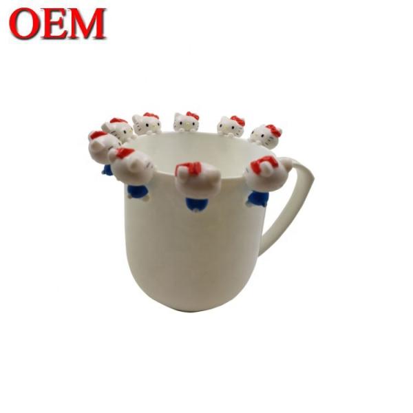 Custom figure toy manufacturer OEM Customized Kitty cat Mini Cup Cartoon Figure Toys  custom  your own design toy