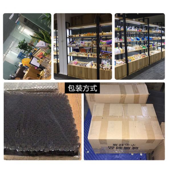 Контейнеры лоснистого янтарного стекла крышки древесины бутылки капельницы эфирного масла бамбука цвета стеклянного косметические