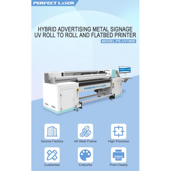 1800 мм УФ плоскостроительный принтер для гибридной рекламы