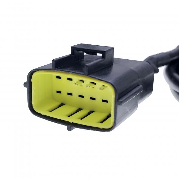 AOTAI 12PIN TE Housing Equivalent Connector to OBD2 16PIN Right Angle Cable for Automotive Wiring Harness 26awg 2007-2010