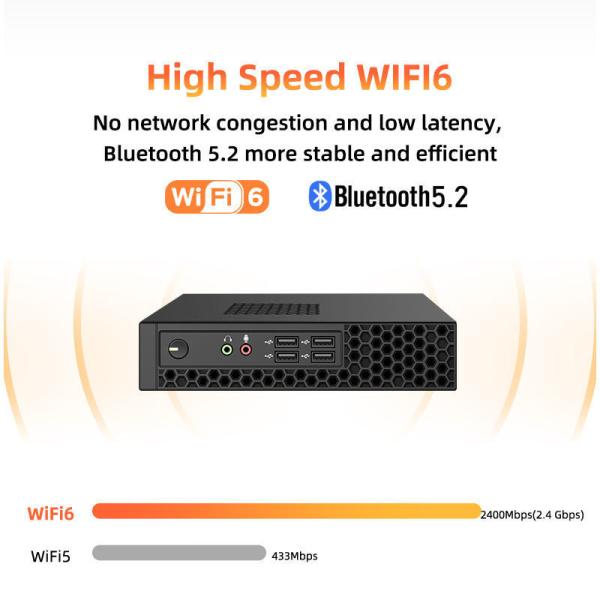 Mini Gaming Desktop Computer AMD 7 R7 5800H 4700U 10 Core 2*DDR4 M.2 NVME SSD Win11 4K WIFI6 For Office And Gaming Needs