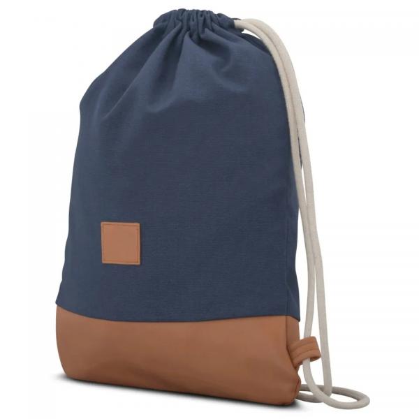 Custom Logo Soft-loop Cotton Cloth Drawstring Bag for Gym and Outdoor Activities