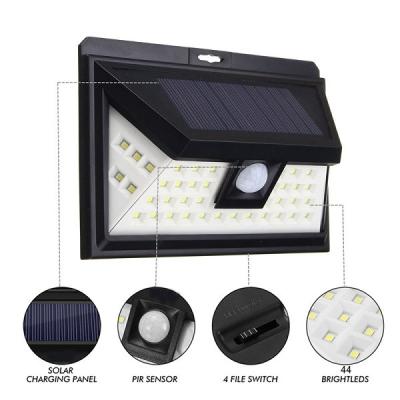 Integrated Solar Energy 100 LED IP65 Outdoor Solar Wall Lamp Wireless With Motion Sensor