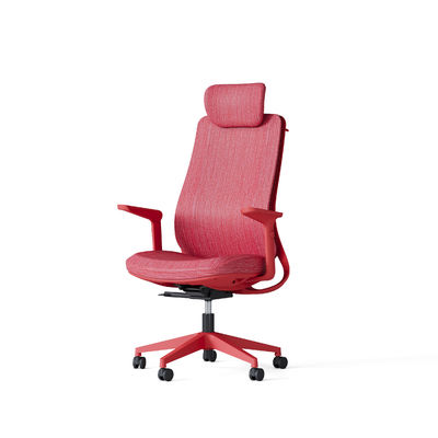 Red Mesh Fabric Ergonomic Office Executive Chair Special Armrest Design Offering Comfortable Seat Cushion Adjustable Height and Tilt Lock for Enhanced Work Efficiency