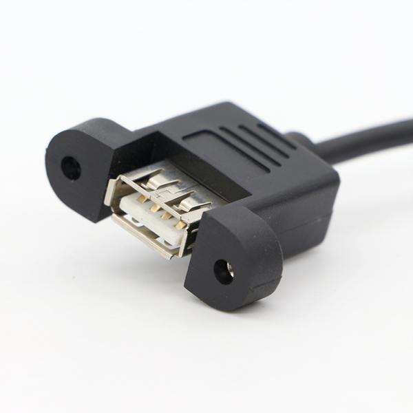 Customization1M 2M Stud Male to Female Panel Mount USB 2.0 Type A Extension Cable with Stud Screw Locking