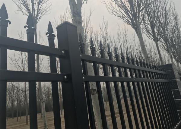 Beautiful Crimped Pressed spear Garrison Fence Panels 40mm*1.6mm 2100mm*240mm