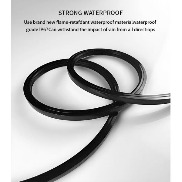 120 grados ángulo de la viga tubo de neón de silicona 12 * 12cm manguera de neón IP67 a prueba de agua