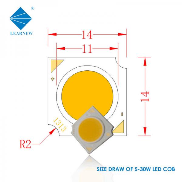 14*14mm Flip Chip COB LED 300mA 10W 20W COB LED Aluminum Substrate