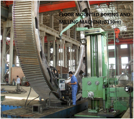 Диаметр кольцо шестерни роторной печи шестерни кольца шпоры 100mm до 16000mm для мельницы шарика