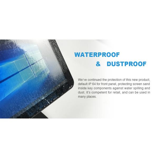 75 mm 100mm VESA Mount POS Machine 18.5''