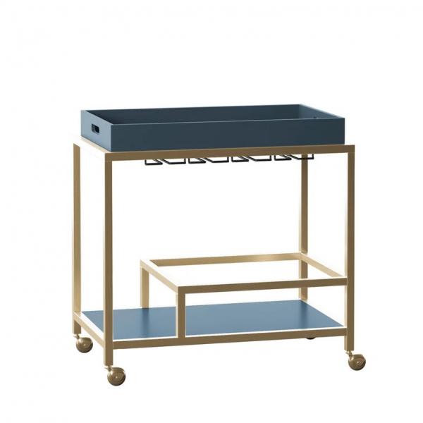 Brass Wine Drink Bar Cart Restaurant Serving Trolley Customized