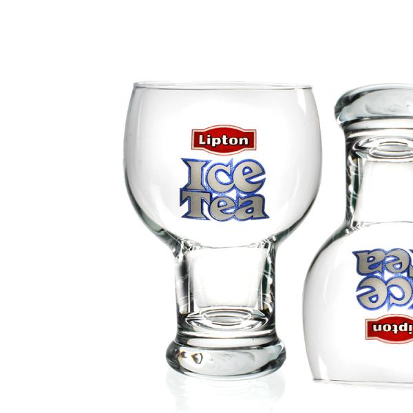 Factory wholesale lead free high quality crystal transparent 400ml glass drink cup Ice Tea Cup