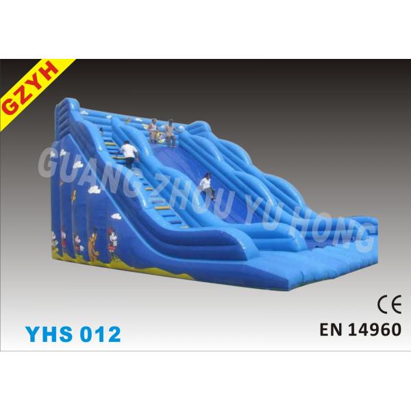 0.55mm PVC Tarpaulin YHS 012 Commercial Inflatable Slides, Blow Up Party Slide