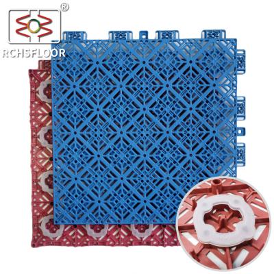 Volleyball Badminton Tennis Court Tiles Interlocking Floor Tiles 280g/ Piece