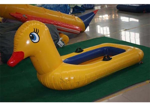 Weather - Resistant Interesting Inflatable Yellow Duck Air Tight / Sealed With Logo Printing