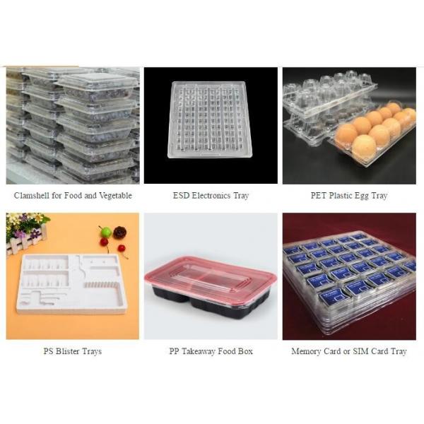 PP / PE / PS Automatic Vacuum Forming Machine Make Plastic Packaging