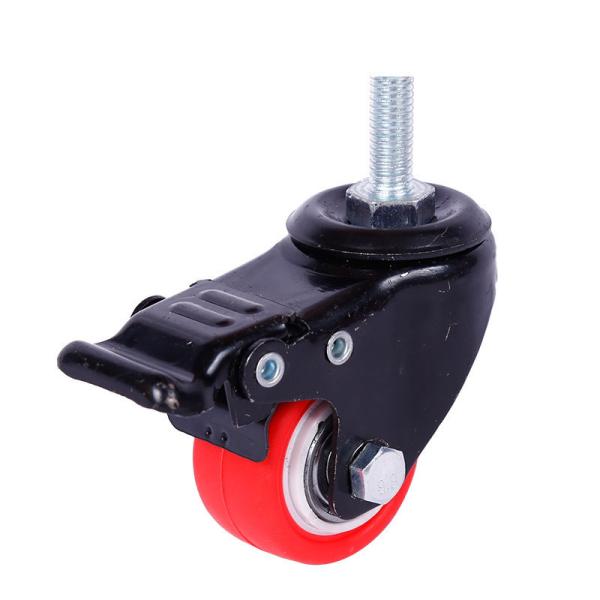 Installation Height 103mm/128mm/155mm Shock Absorbing Caster Wheel Spring Loaded Gate