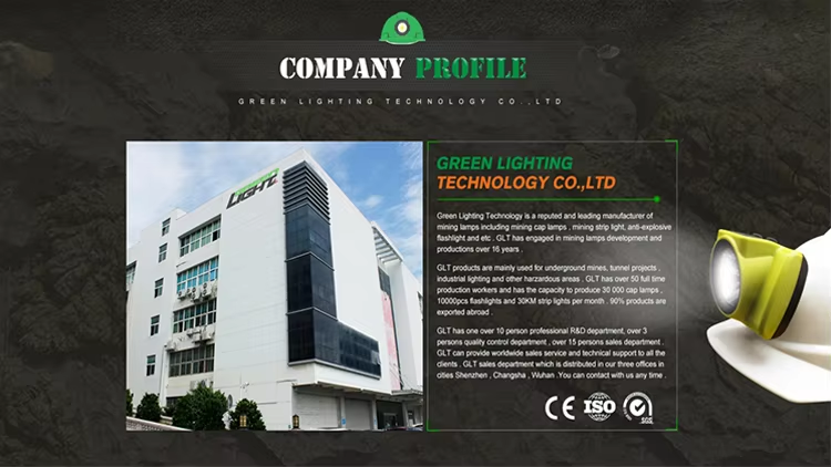 Lampe minière LED 7,8 Ah 100 000 heures avec 16 heures d'autonomie pour la sécurité minière souterraine