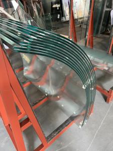 Customized Curved Tempered Glass Size For Airport Supermarket Hotel Buidling