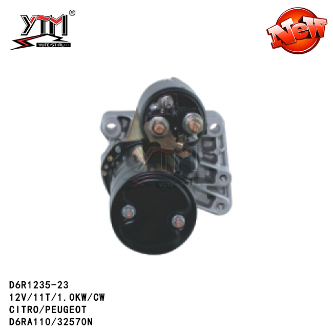 Мотор стартера двигателя D6RA110 Citroen Пежо 12V 0986021651 RNLD6RA110