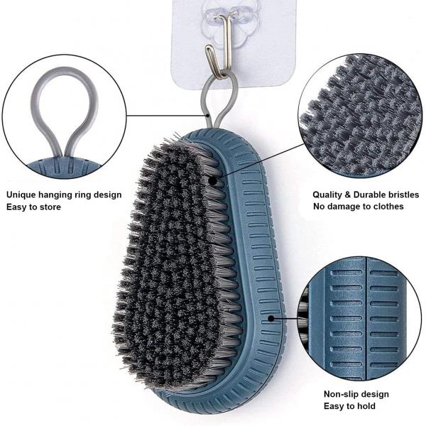 Soft Bristle Cleaning Brush For Clothes Underwear Shoes Scrubbing Brush Easy Grip