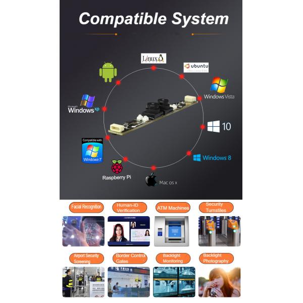 HK2M-H181 Камера высокой четкости 1080P USB без драйвера бинокулярный широкодинамический диапазон модуль