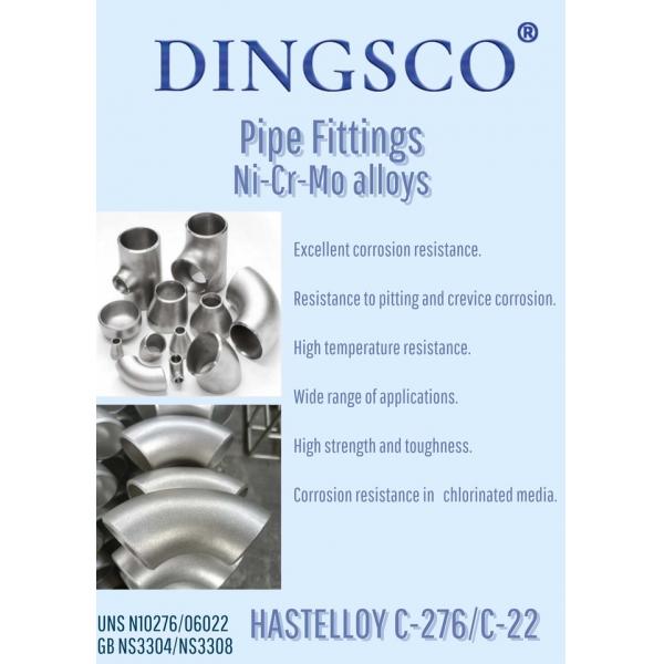 UNS N10276 N06022 Фитинги для труб из никелевого сплава / фитинги для труб на заказ