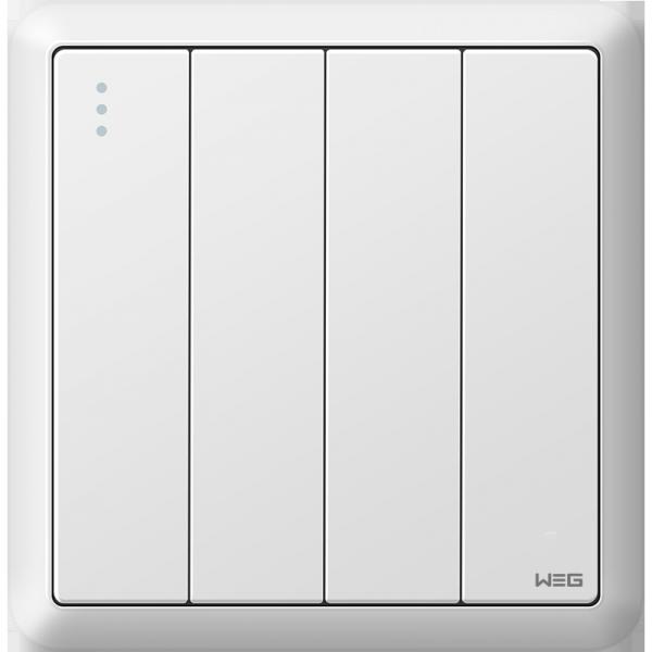 Silver Alloy 37mm W2A4Q/2Y Universal Wall Socket