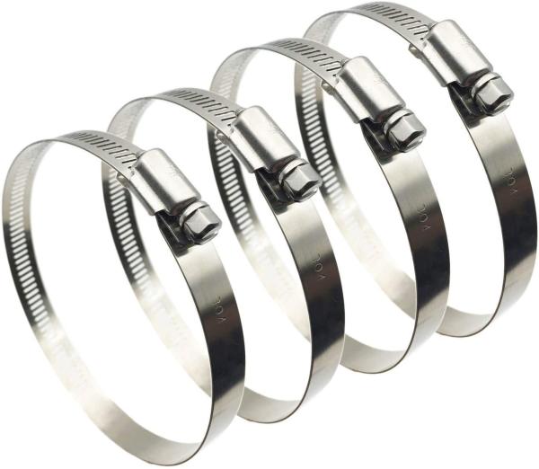 Plastic Apartment 6 Inch Hose Clamp Adjustable 141mm-165mm with 304 Stainless Steel