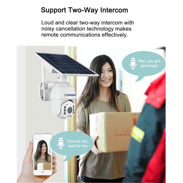 1080P WiFi Battery Security Camera IP65 Waterproof PIR Solar CCTV Camera