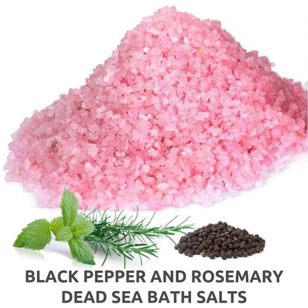 Rose Petal Relaxing Bath Salts OEM Spa Relaxing Dead Sea Lavender Bath Salts With Flowers