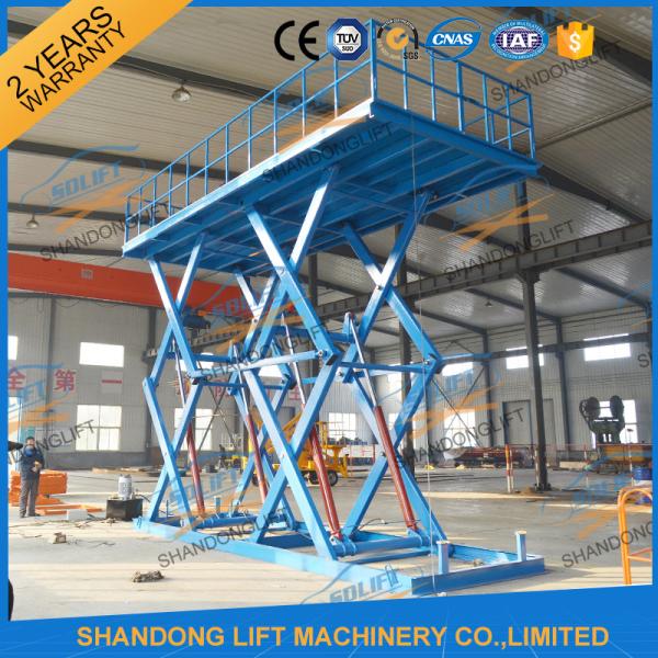 CE 5T Heavy Duty Warehouse Stationary Hydraulic Scissor Lift 5M Max Lifting Height