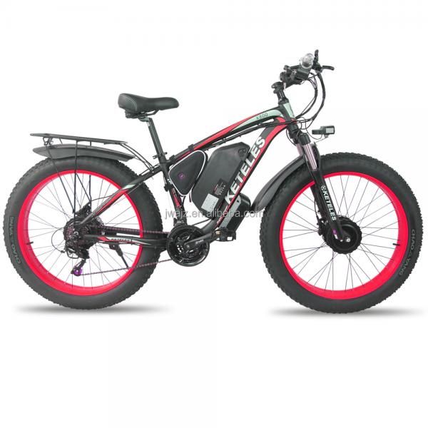 High Power 17.5AH Battery Electric Bike with Front Hub Motor and Aluminum Alloy Frame