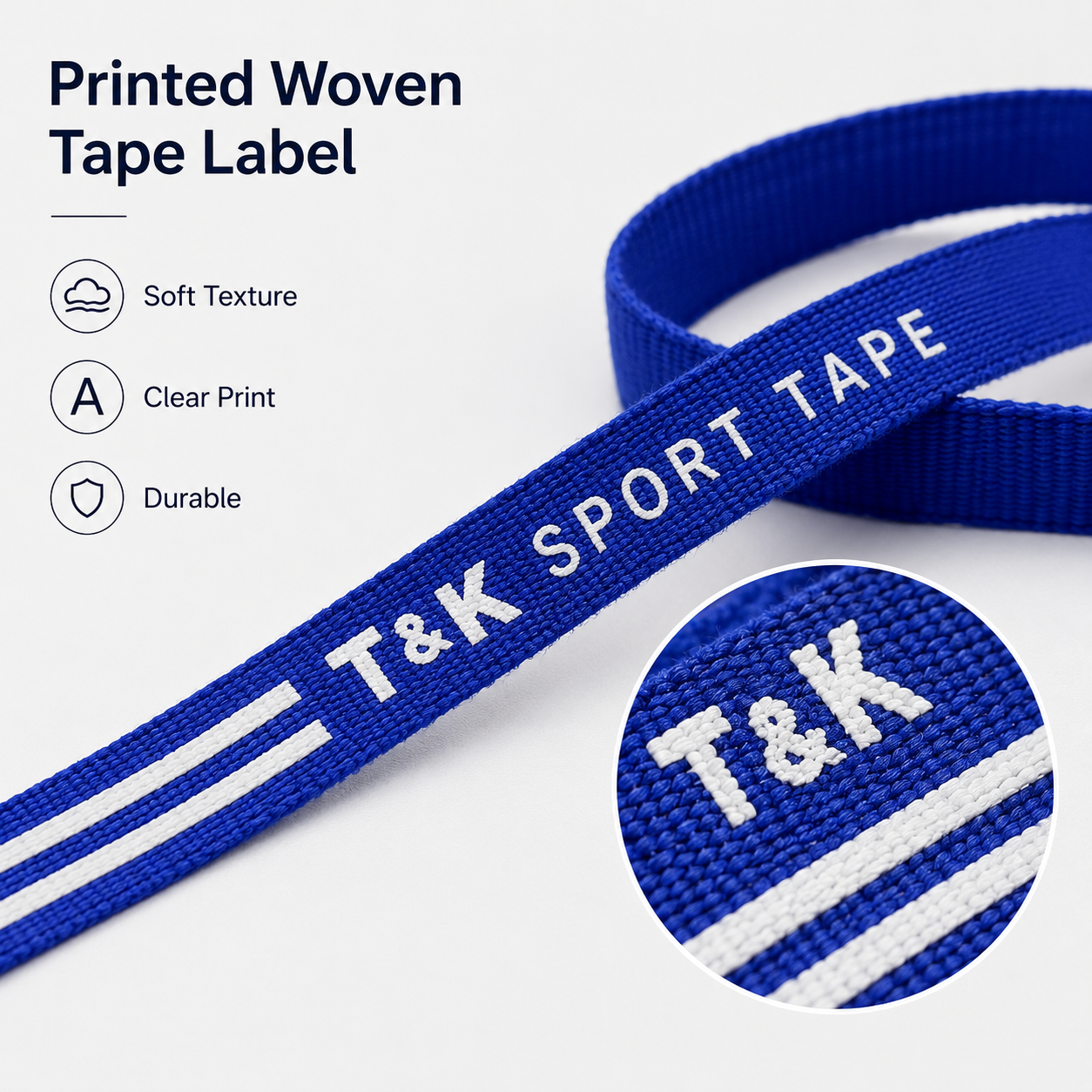 Custom Screen Printed Cord Rope with Elasticity and Epoxy Silicone Endings Ideal for Outdoorwear and Medical Stockings