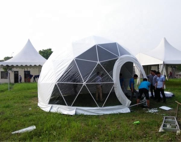 Black Waterproof Igloo Dome Tent Oxford Fabric For Wedding Events