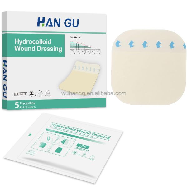 5x5 10x10 Medical Hydrocolloid Wound Dressing Waterproof Patch Bandages